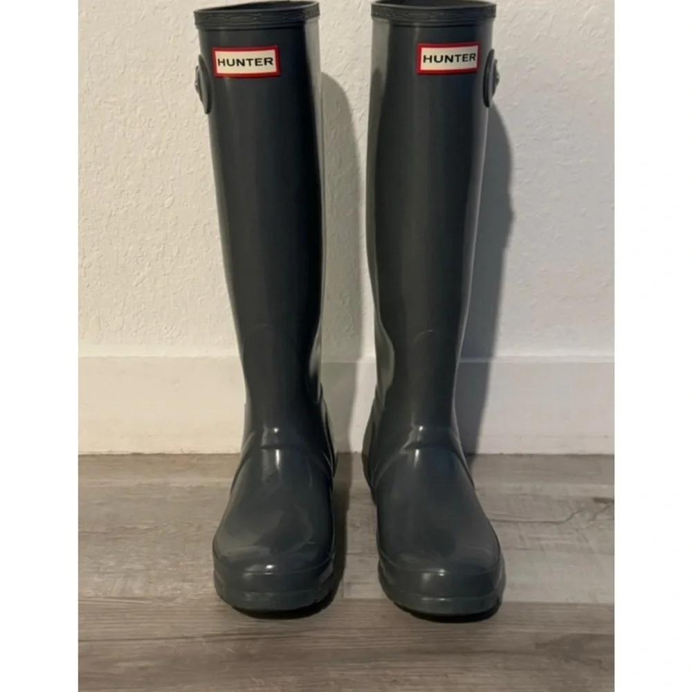 Hunter Gray Tall Boots
